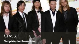  Presentation with maroon - PPT layouts featuring maroon-5-attends-the-nickelodeon background and a dark gray colored foreground