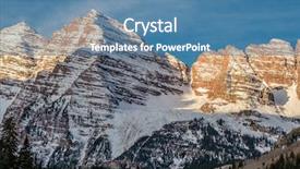  Presentation with maroon - Audience pleasing PPT layouts consisting of maroon bells mountains in snow backdrop and a teal colored foreground