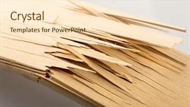  Presentation with rustic wood wooden frame - Audience pleasing PPT layouts consisting of maroon gray - broken wooden planks backdrop and a lemonade colored foreground