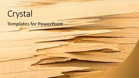  Presentation with old wood planks - PPT theme enhanced with maroon gray - broken wooden planks background and a blonde colored foreground