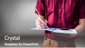  Presentation with college - PPT theme having maroon gray - college student mid section background and a gray colored foreground