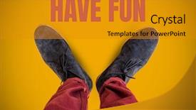  Presentation with maroon grey - PPT theme enhanced with maroon gray - digital composite of have fun background and a gold colored foreground