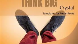  Presentation with maroon grey - Slides consisting of maroon gray - digital composite of think big background and a yellow colored foreground