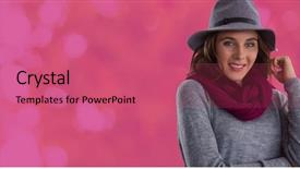  Presentation with pink maroon - Theme consisting of maroon gray - digital composite of woman background and a coral colored foreground