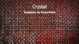  Presentation with diamond plate - Cool new presentation with maroon gray - grunge diamond plate background backdrop and a tawny brown colored foreground