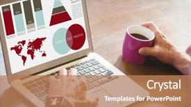  Presentation with maroon - Colorful PPT theme enhanced with maroon gray - vector image of business presentation backdrop and a coral colored foreground