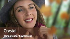  Presentation with leaves - Colorful PPT layouts enhanced with maroon gray - woman's face in forest backdrop and a tawny brown colored foreground