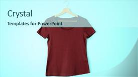  Presentation with maroon - Amazing presentation having maroon pattern - color t-shirt on light background backdrop and a cool aqua colored foreground