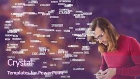  Presentation with city night - PPT layouts featuring maroon residential building - digital composite of man background and a  colored foreground