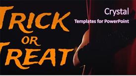  Presentation with behind curtain - PPT theme consisting of maroon stage - graphic image of trick background and a  colored foreground