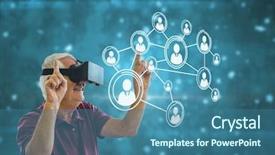  Presentation with maroon - Audience pleasing PPT layouts consisting of maroon technology - digital composite of happy man backdrop and a ocean colored foreground