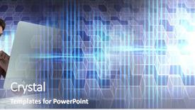  Presentation with maroon - Presentation design featuring maroon technology - digital composite of man using background and a ocean colored foreground