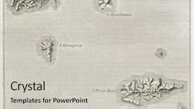  Presentation with old map - Slides enhanced with fluid flow - cold water dispensers - water background and a light gray colored foreground.