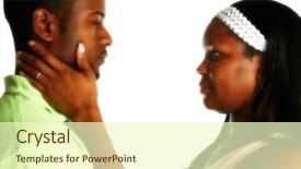  Presentation with african american black couple - Presentation theme featuring marrage - attractive african american couple background and a  colored foreground