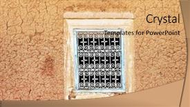  Presentation with poverty in africa - Cool new slide deck with marrakech - kasbah window in morocco africa backdrop and a coral colored foreground