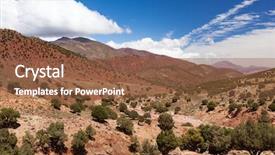  Presentation with morocco - Colorful slide deck enhanced with marrakech - morocco high atlas landscape argan backdrop and a tawny brown colored foreground
