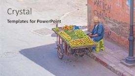  Presentation with merchandise - Amazing presentation design having marrakesh-morocco-april-3-2015 backdrop and a light gray colored foreground