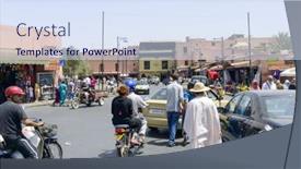  Presentation with quarter - Presentation theme having puppy maltese dog in front of white background background and a white colored foreground