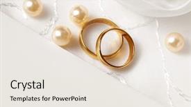  Presentation with wedding invitation - Presentation theme consisting of marriage anniversary - wedding invitation copy space background and a sky blue colored foreground