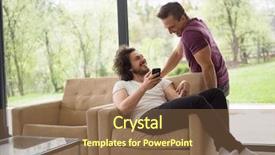  Presentation with marriage communication - Slide deck featuring marriage communication - gay couple love home concept background and a tawny brown colored foreground