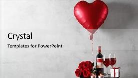  Presentation with valentines - Cool new slide deck with marriage invitation - valentines day composition rose red backdrop and a light gray colored foreground