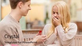  Presentation with romantic love - Colorful presentation enhanced with marriage proposed - summer holidays love travel tourism backdrop and a coral colored foreground