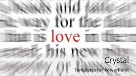  Presentation with focus - Presentation design consisting of marriage theme designs - blurred text with a focus background and a light gray colored foreground