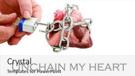  Presentation with hearing loss communication man - Beautiful slide deck featuring marriage theme designs - man unlocks and unchains his backdrop and a light gray colored foreground