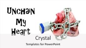  Presentation with love designs - PPT layouts with marriage theme designs - unchain my heart a human background and a white colored foreground