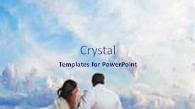  Presentation with married couple - Beautiful slides featuring married-couple-bride-and-groom backdrop and a sky blue colored foreground