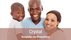  Presentation with afro - Slides having married couple children - close up portrait of happy background and a coral colored foreground