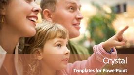  Presentation with married couple - Cool new slides with married couple children - family with little girl backdrop and a coral colored foreground