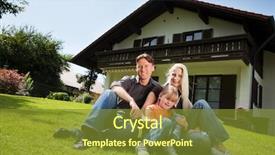  Presentation with child support family law - Cool new slides with married couple children - young family sitting backdrop and a gold colored foreground