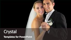  Presentation with married couple - Audience pleasing PPT layouts consisting of married couple dancing viennese waltz backdrop and a dark gray colored foreground