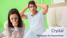  Presentation with married - Amazing theme having married woman with pregnancy result backdrop and a sky blue colored foreground