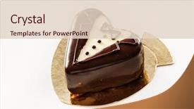  Presentation with cake - Colorful presentation design enhanced with marrige - cake for valentine's day backdrop and a  colored foreground