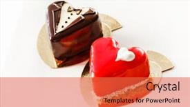  Presentation with valentine - Audience pleasing slide set consisting of marrige - cake for valentine's day backdrop and a  colored foreground