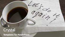  Presentation with lets chat - Colorful presentation design enhanced with marrige - lets do it again backdrop and a gray colored foreground