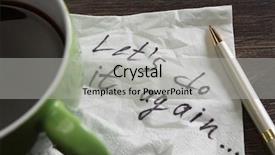  Presentation with lets chat - Beautiful slide set featuring marrige - lets do it again backdrop and a light gray colored foreground