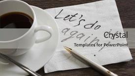  Presentation with lets chat - Colorful slide deck enhanced with marrige - lets do it again backdrop and a light gray colored foreground