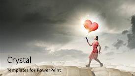  Presentation with starting line red running track - Amazing slides having marrige - young woman in red dress backdrop and a soft green colored foreground