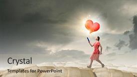  Presentation with running - Beautiful PPT layouts featuring marrige - young woman in red dress backdrop and a mint green colored foreground