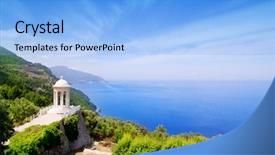  Presentation with mediterranean - Cool new presentation with marroig over mediterranean majorca sea backdrop and a light blue colored foreground