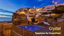  Presentation with low carbon travel - Audience pleasing PPT layouts consisting of mars hill - azenhas do mar - portugal backdrop and a tawny brown colored foreground