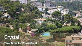  Presentation with aerial view of cape town - Amazing theme having mars hill - view of mediterranean town tossa backdrop and a  colored foreground