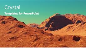  Presentation with mars - PPT layouts enhanced with mars-landscape-3d-render background and a teal colored foreground