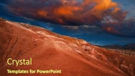  Presentation with mars - Audience pleasing slide set consisting of mars-landscape-with-beauty-sky backdrop and a tawny brown colored foreground