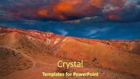  Presentation with mars - Slide set having mars-landscape-with-beauty-sky background and a red colored foreground