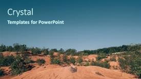  Presentation with mars - PPT layouts having mars-like-landscape background and a ocean colored foreground