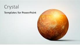  Presentation with red planet - Colorful slide deck enhanced with mars-like-red-planet-mixed backdrop and a white colored foreground